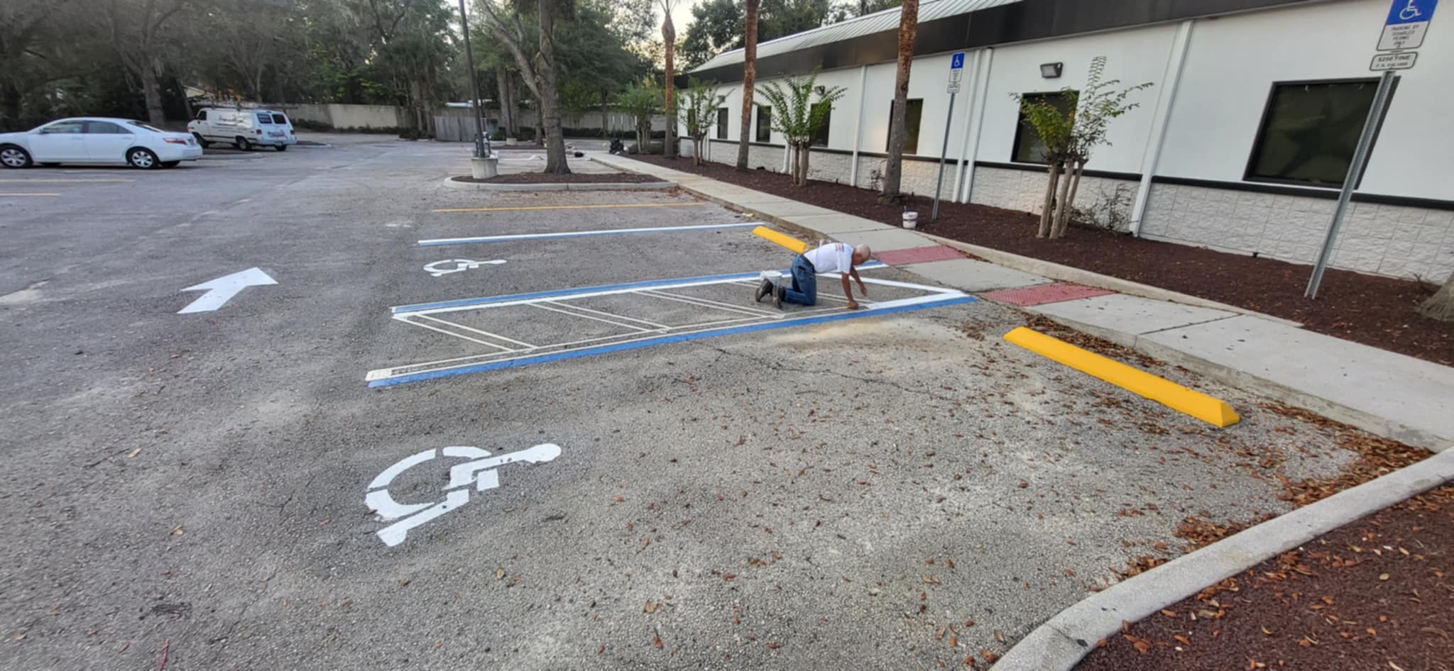 Large-scale commercial paint project completed by Magic Brush